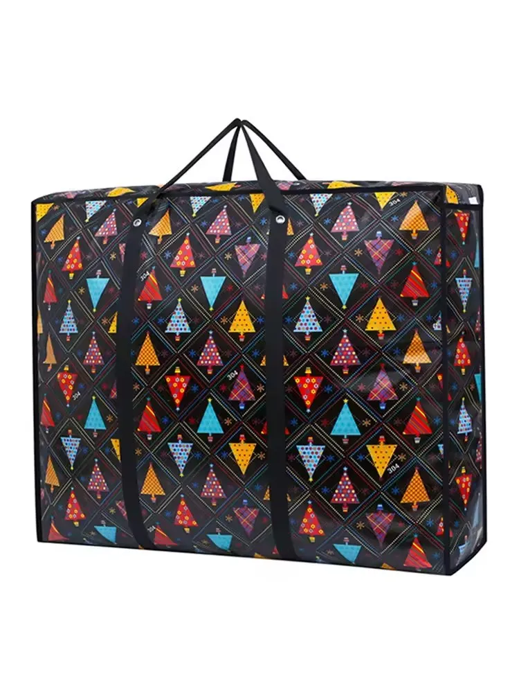 کیسه خانه متحرک دافل کیسه لحاف پنبه ای ذخیره سازی ضد آب غیر بافته شده ضخیم و قابل حمل چند لایه کیف خرید