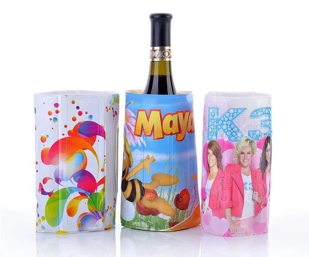 جدید طراحی فروشی پلاستیکی شفاف PVC شراب بطری کیسه یخ کولر به عنوان خوب هدیه چین تامین کننده 2016