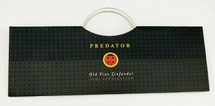 چین داغ فروش کیفیت بالا دسته فلزی شراب بسته بندی کیسه های کاغذی